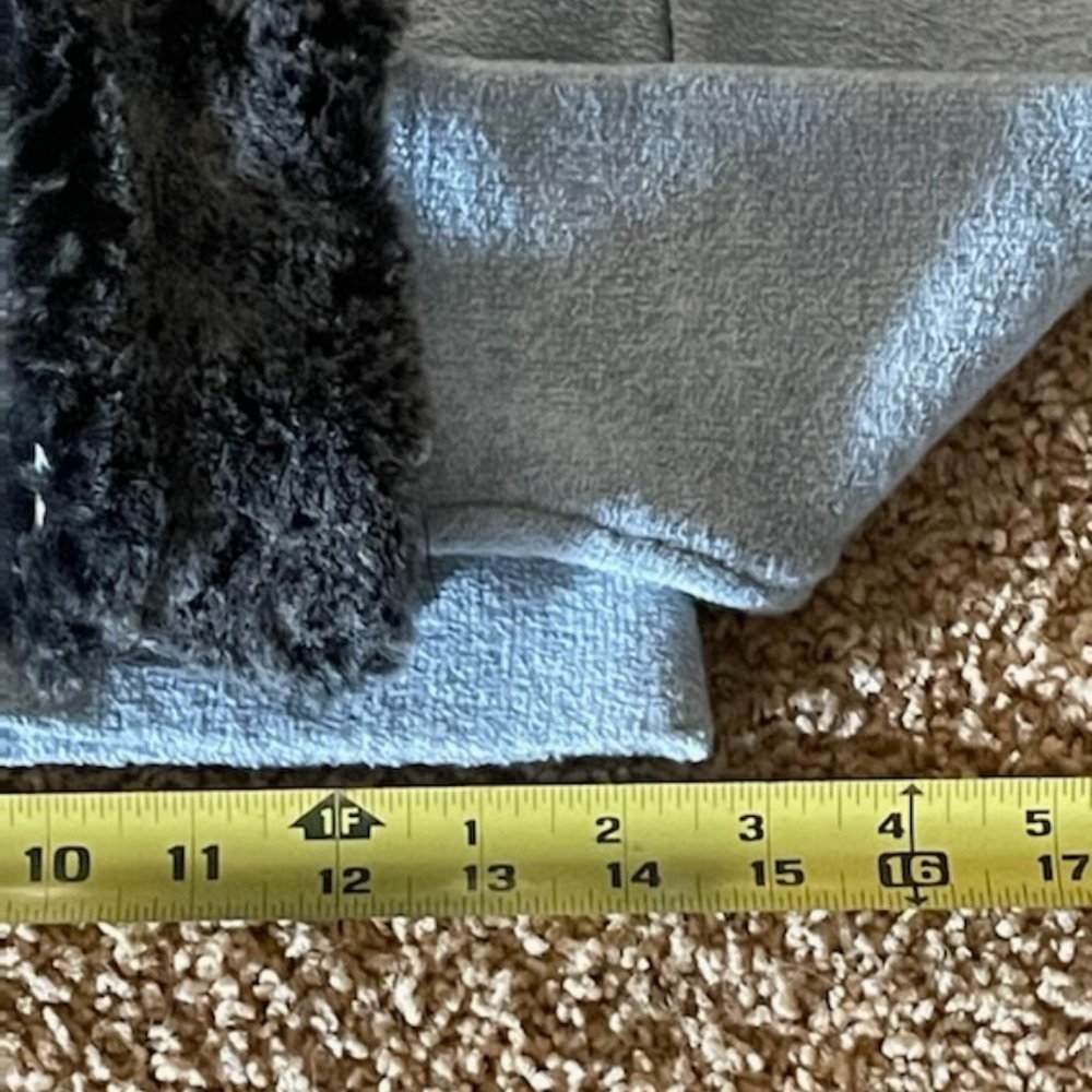 Bebe Baby blue removable fur cardigan sweater - Picture 4 of 14